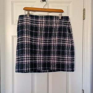 NWT Size 14 Loft Plaid Skirt